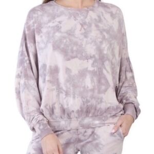 YOUNG Fabulous & Broke Tye Dye Marble Long Sleeve Top Sweatshirt Size Medium